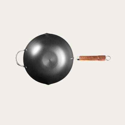 Carbon Steel Round Bottom Wok, 12.6”(32cm)