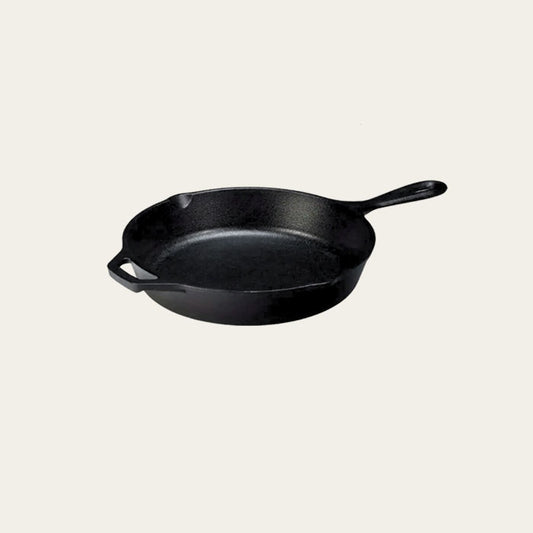 12 Inch Enameled Cast Iron Skillet, Matte Black