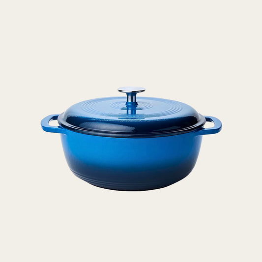 4.5 Quart Enameled Cast Iron Round Dutch Oven, Blue